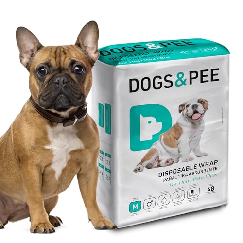 Dog´s Care – Einweg-Hygiene-Windel für männliche Hunde – ultra-saugfähig, bequem – 6 bis 8 Stunden Schutz – Größe M – 53,3 bis 76,2 cm – 48 Einheiten Dog´s Care – Einweg-Hygiene-Windel für männliche Hunde – ultra-saugfähig, bequem – 6 bis 8 Stunden Schutz – Größe M – 53,3 bis 76,2 cm – 48 Einheiten von Dog's Care