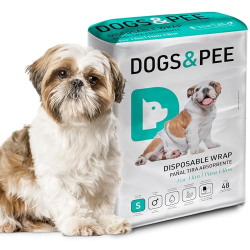 Dog´s Care – Einweg-Hygiene-Windel für männliche Hunde – ultra-saugfähig, bequem – Schutz von 6 bis 8 Stunden – Größe S – 33 bis 53,3 cm – 48 Einheiten Dog´s Care – Einweg-Hygiene-Windel für männliche Hunde – ultra-saugfähig, bequem – Schutz von 6 bis 8 Stunden – Größe S – 33 bis 53,3 cm – 48 Einheiten von Dog's Care