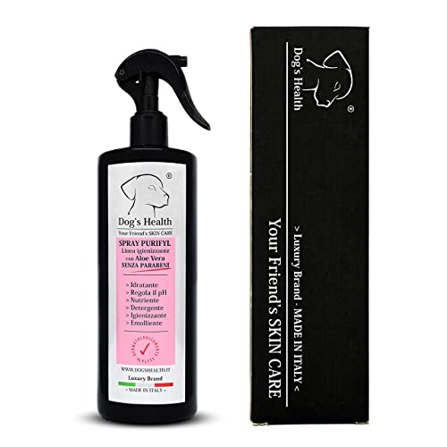 Dog's Health - Desinfektionsspray Purifyl 500ml - Sanftes Trockenshampoo für Hunde. Ideal für Pfotenreinigung, Ohrenreinigung, Intimhygiene beim Hund. Ohne GVO von Dog's Health