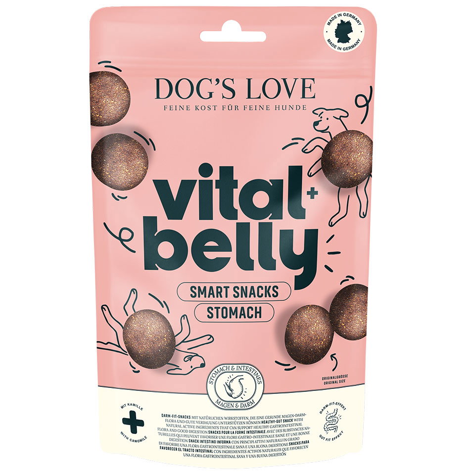 DOG'S LOVE 2-in-1 Hunde Leckerlis Vital+ Smart Snacks BELLY 150g, getreidefrei | Trainings-Leckerli & Belohnung für Hunde DOG'S LOVE 2-in-1 Hunde Leckerlis Vital+ Smart Snacks BELLY 150g, getreidefrei | Trainings-Leckerli & Belohnung für Hunde von Dog's Love