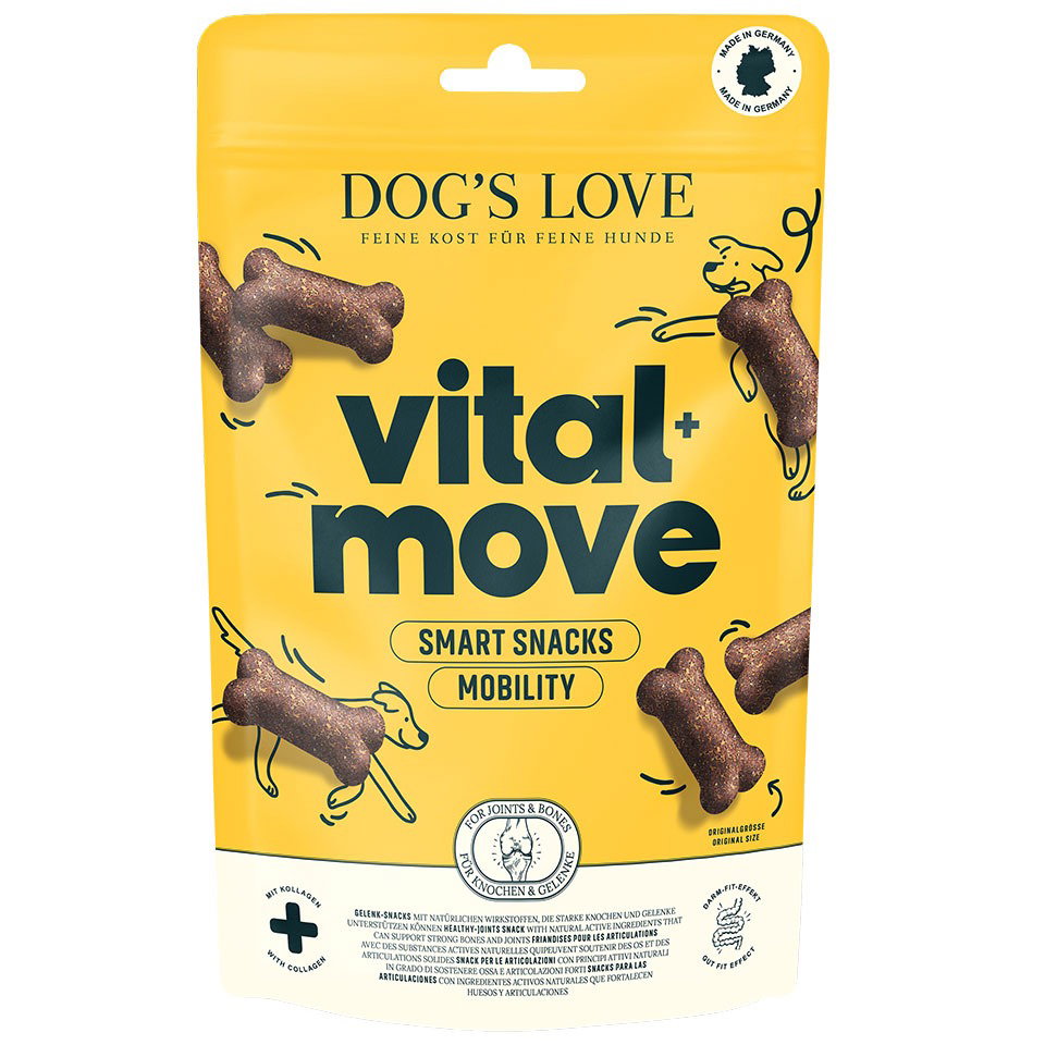DOG'S LOVE 2-in-1 Hunde Leckerlis Vital+ Smart Snacks MOVE 150g, getreidefrei | Trainings-Leckerli & Belohnung für Hunde DOG'S LOVE 2-in-1 Hunde Leckerlis Vital+ Smart Snacks MOVE 150g, getreidefrei | Trainings-Leckerli & Belohnung für Hunde von Dog's Love