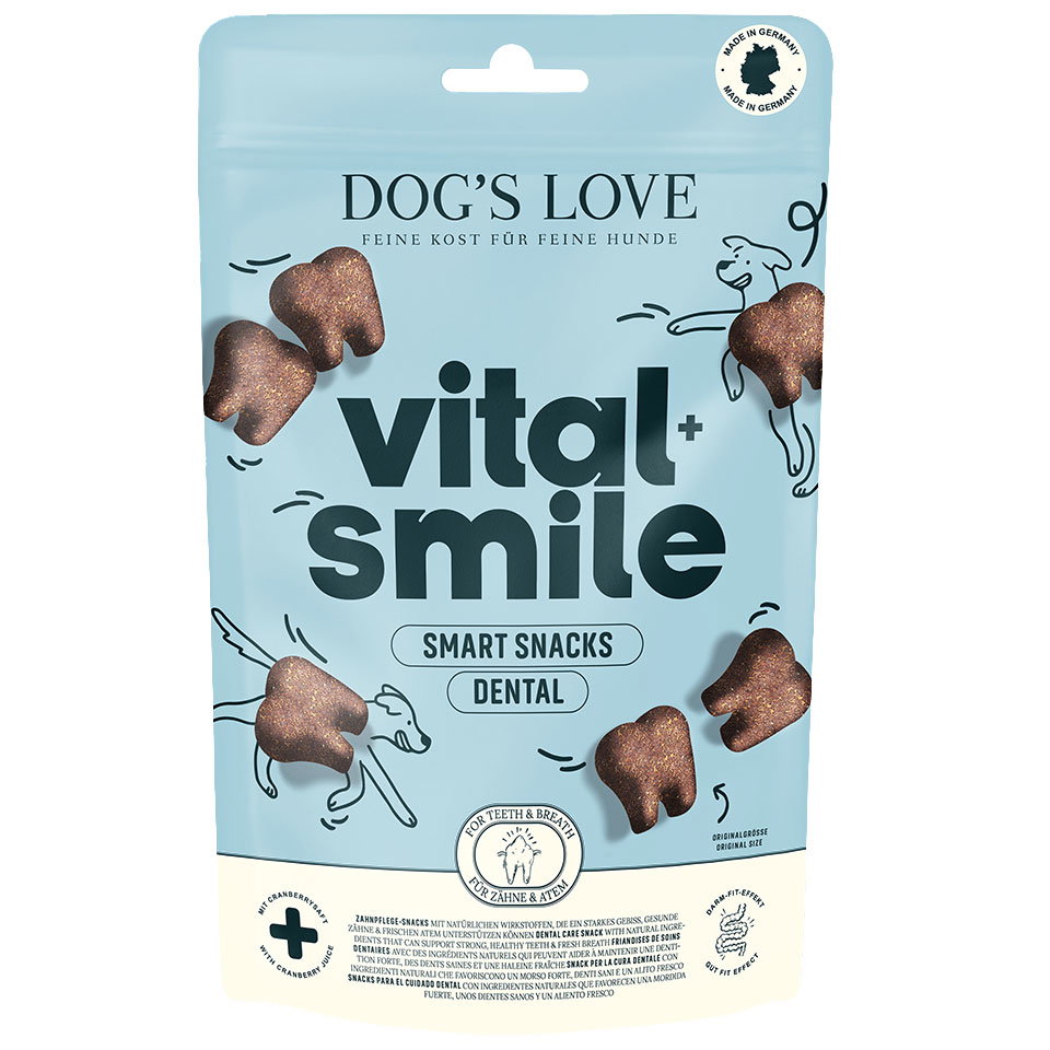 DOG'S LOVE 2-in-1 Hunde Leckerlis Vital+ Smart Snacks SMILE 150g, getreidefrei | Trainings-Leckerli & Belohnung für Hunde DOG'S LOVE 2-in-1 Hunde Leckerlis Vital+ Smart Snacks SMILE 150g, getreidefrei | Trainings-Leckerli & Belohnung für Hunde von Dog's Love