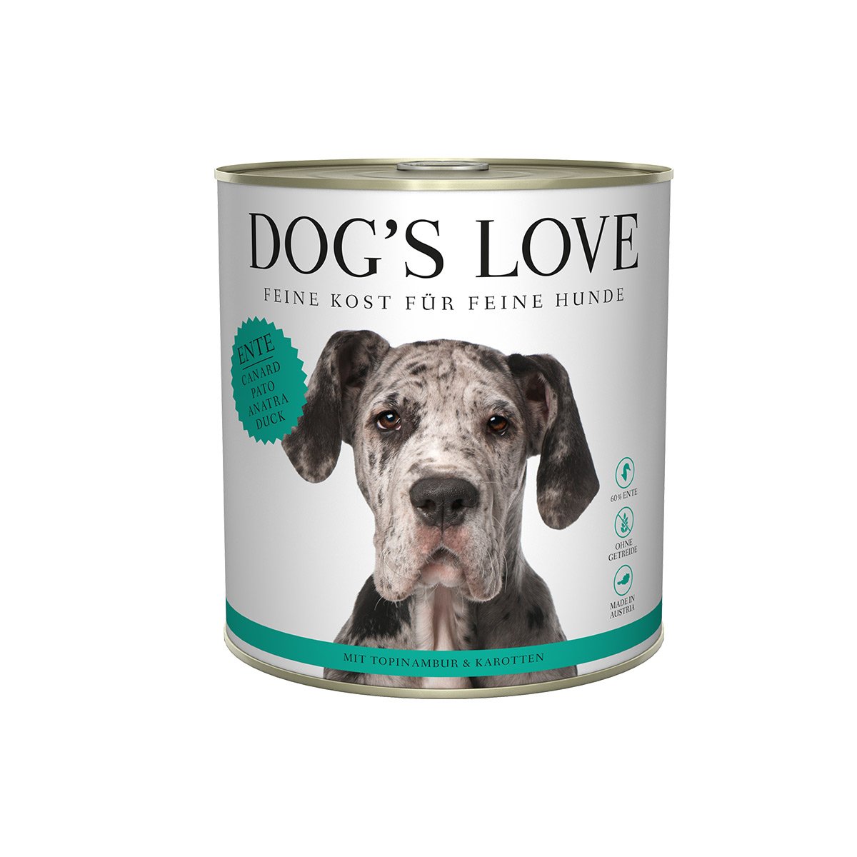 DOG'S LOVE ADULT Ente 12x800g von Dog's Love