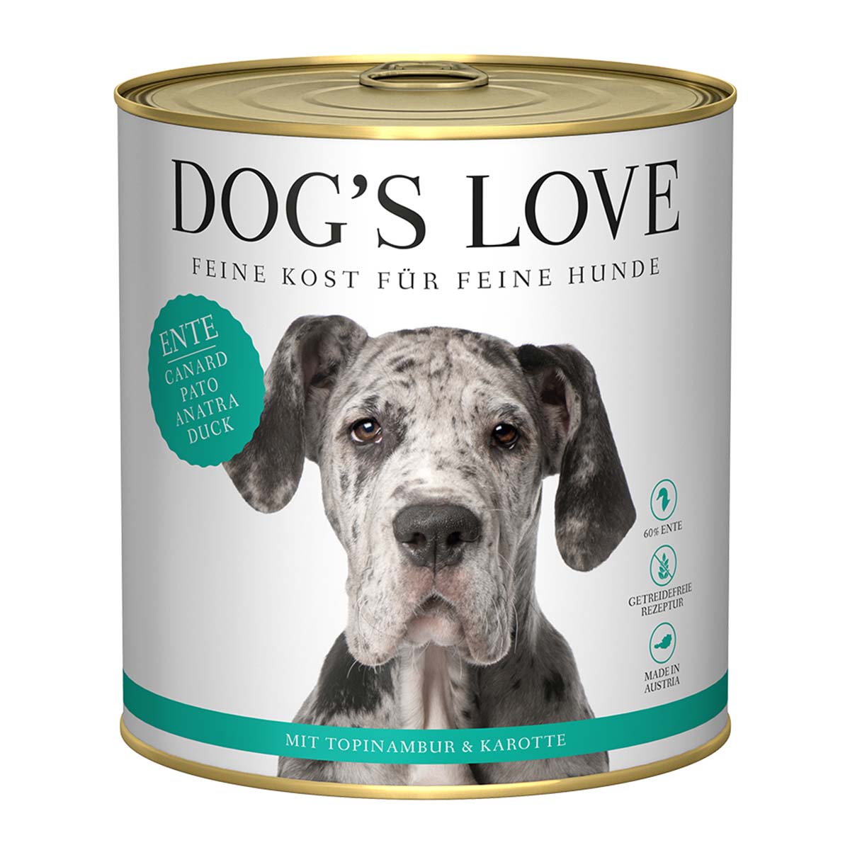 DOG'S LOVE ADULT Ente 12x800g von Dog's Love