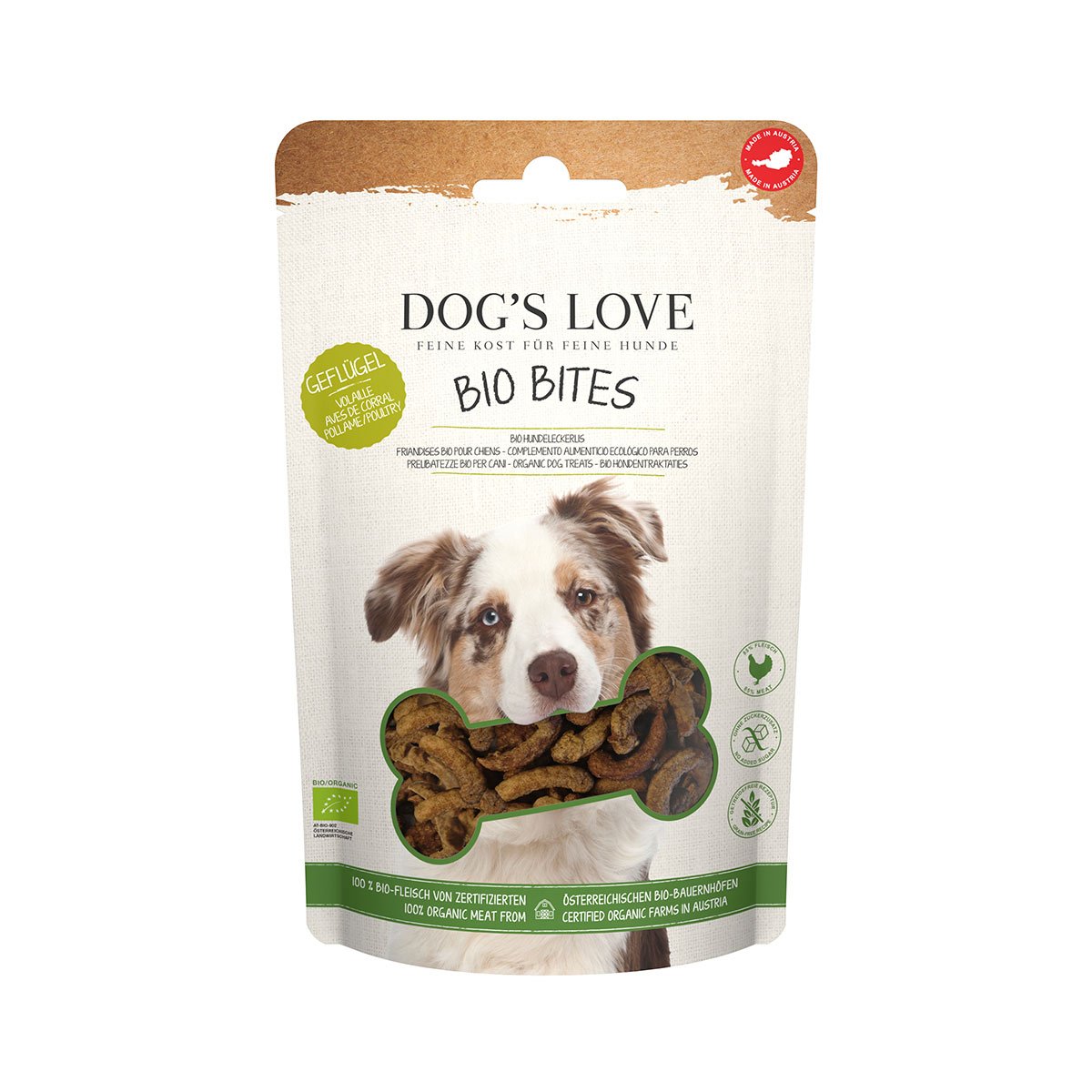 DOG'S LOVE BIO BITES Geflügel 150g von Dog's Love