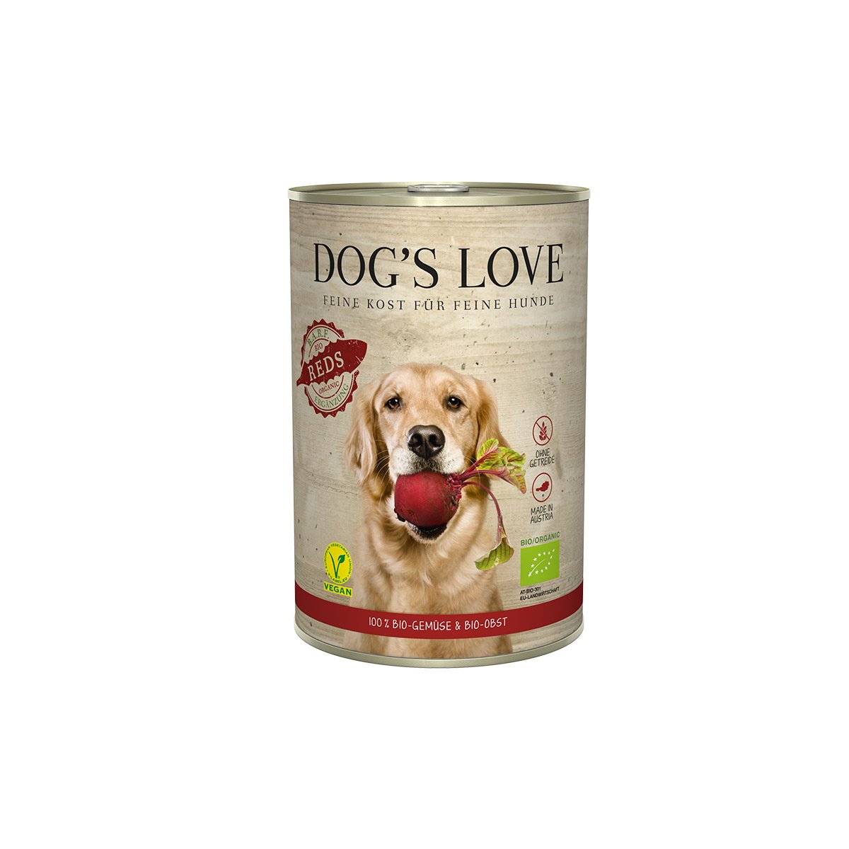 DOG'S LOVE BIO Reds Vegan 6x400g von Dog's Love