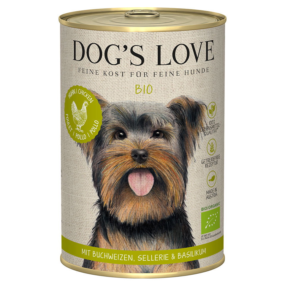 DOG'S LOVE Bio Hundefutter aus Huhn 400g | Hundefutter für Adult DOG'S LOVE Bio Hundefutter aus Huhn 400g | Hundefutter für Adult von Dog's Love