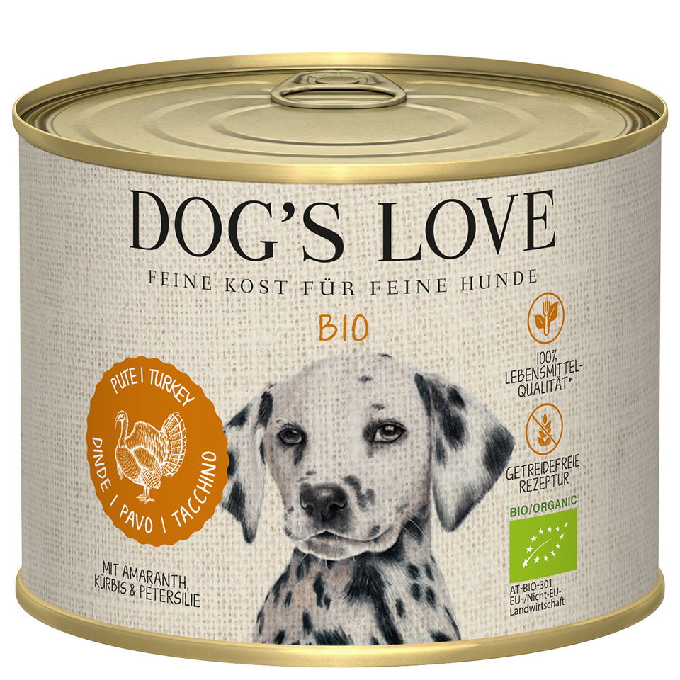 DOG'S LOVE Bio Hundefutter aus Pute / Truthahn 200g | Hundefutter für Adult DOG'S LOVE Bio Hundefutter aus Pute / Truthahn 200g | Hundefutter für Adult von Dog's Love