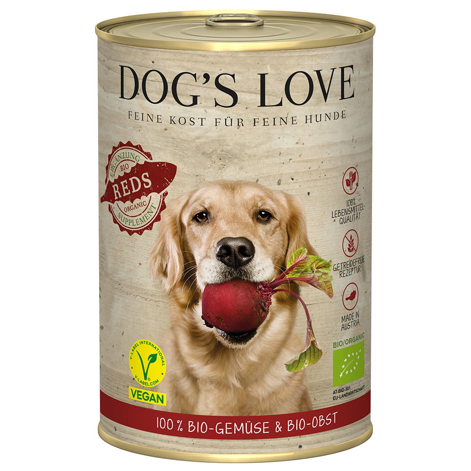DOG'S LOVE Bio Reds 400g, Obst & Gemüse für Hunde, vegan | Nahrungsergänzungsmittel DOG'S LOVE Bio Reds 400g, Obst & Gemüse für Hunde, vegan | Nahrungsergänzungsmittel von Dog's Love