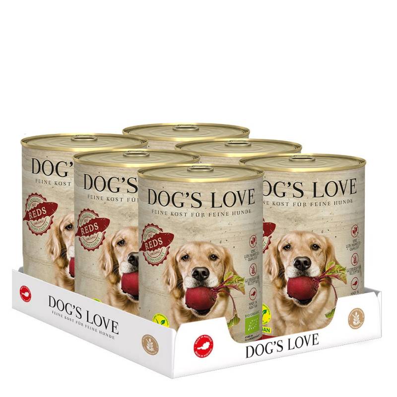 DOG'S LOVE Bio Reds Multipack 6x400g, Obst & Gemüse für Hunde, vegan | Nahrungsergänzungsmittel DOG'S LOVE Bio Reds Multipack 6x400g, Obst & Gemüse für Hunde, vegan | Nahrungsergänzungsmittel von Dog's Love