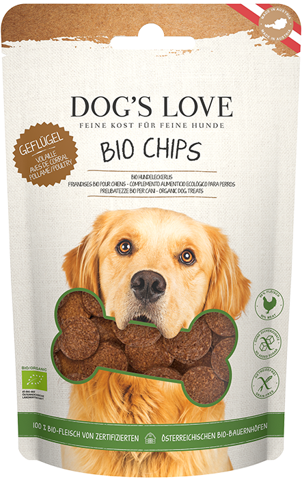 DOG'S LOVE Hunde Leckerlis Chips Bio Geflügel 150g, getreidefrei | Trainings-Leckerli & Belohnung für Hunde DOG'S LOVE Hunde Leckerlis Chips Bio Geflügel 150g, getreidefrei | Trainings-Leckerli & Belohnung für Hunde von Dog's Love