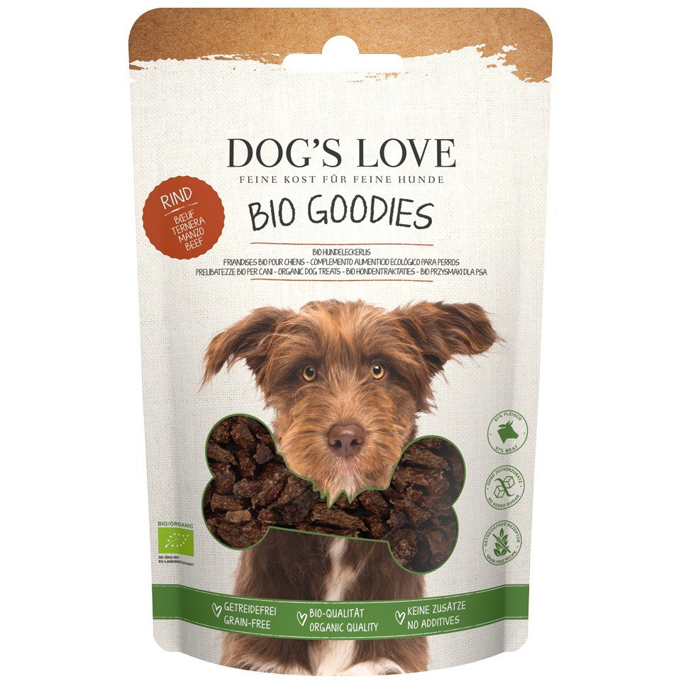 DOG'S LOVE Hunde Leckerlis Goodies Bio Rind 150g, getreidefrei | Trainings-Leckerli & Belohnung für Hunde DOG'S LOVE Hunde Leckerlis Goodies Bio Rind 150g, getreidefrei | Trainings-Leckerli & Belohnung für Hunde von Dog's Love
