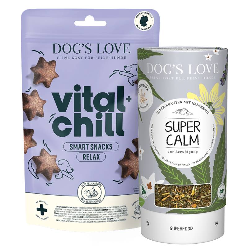 DOG'S LOVE Hunde Leckerlis Relax-Set, getreidefrei | Trainings-Leckerli & Belohnung für Hunde für mehr Entspannung | Nahrungsergänzung für Hunde DOG'S LOVE Hunde Leckerlis Relax-Set, getreidefrei | Trainings-Leckerli & Belohnung für Hunde für mehr Entspannung | Nahrungsergänzung für Hunde von Dog's Love