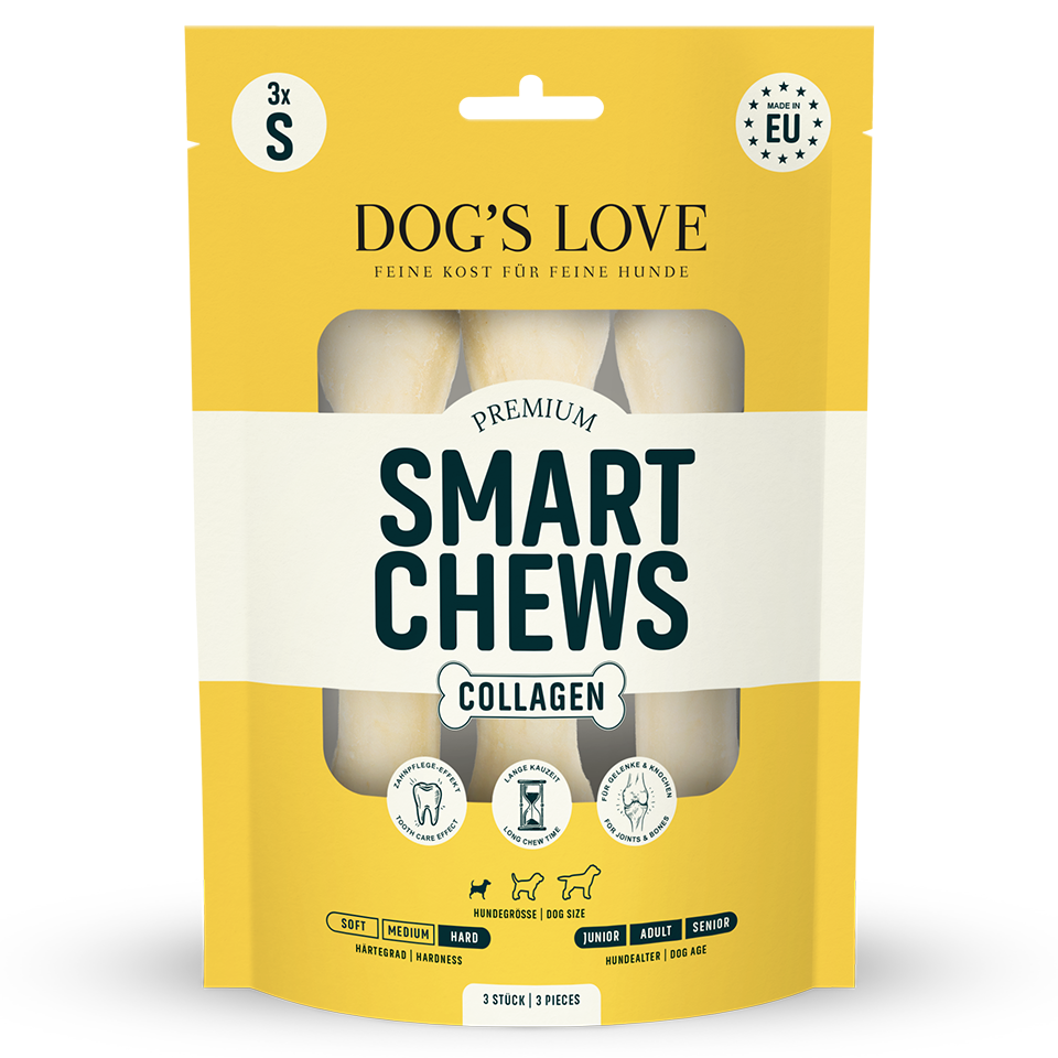 DOG'S LOVE Hunde Leckerlis Smart Chew + Collagen SMALL 3x15g, getreidefrei | Trainings-Leckerli & Belohnung für Hunde DOG'S LOVE Hunde Leckerlis Smart Chew + Collagen SMALL 3x15g, getreidefrei | Trainings-Leckerli & Belohnung für Hunde von Dog's Love