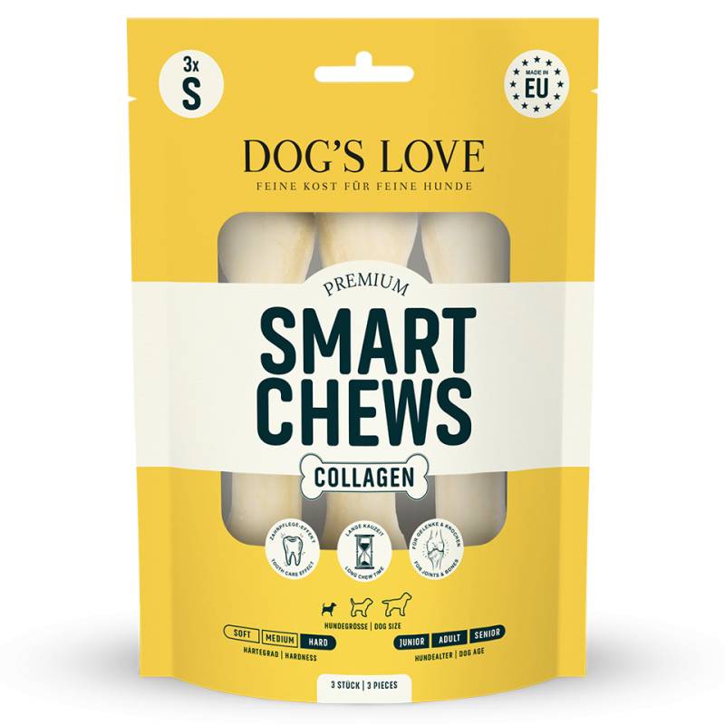 DOG'S LOVE Hunde Leckerlis Smart Chew + Collagen SMALL 3x15g, getreidefrei | Trainings-Leckerli & Belohnung für Hunde DOG'S LOVE Hunde Leckerlis Smart Chew + Collagen SMALL 3x15g, getreidefrei | Trainings-Leckerli & Belohnung für Hunde von Dog's Love