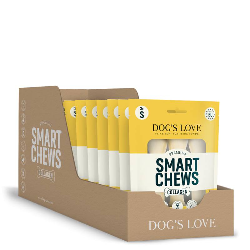 DOG'S LOVE Hunde Leckerlis Smart Chew + Collagen SMALL 3x15g - 12er Vorteilspack , getreidefrei | Trainings-Leckerli & Belohnung für Hunde DOG'S LOVE Hunde Leckerlis Smart Chew + Collagen SMALL 3x15g - 12er Vorteilspack , getreidefrei | Trainings-Leckerli & Belohnung für Hunde von Dog's Love