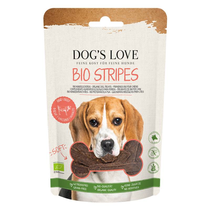 DOG'S LOVE Hunde Leckerlis Soft Stripes Bio Rind 150g, getreidefrei | Trainings-Leckerli & Belohnung für Hunde DOG'S LOVE Hunde Leckerlis Soft Stripes Bio Rind 150g, getreidefrei | Trainings-Leckerli & Belohnung für Hunde von Dog's Love