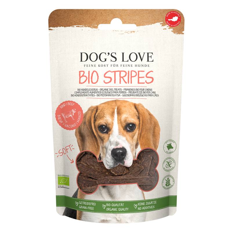 DOG'S LOVE Hunde Leckerlis Soft Stripes Bio Rind 150g - 6er Vorteilspack , getreidefrei | Trainings-Leckerli & Belohnung für Hunde DOG'S LOVE Hunde Leckerlis Soft Stripes Bio Rind 150g - 6er Vorteilspack , getreidefrei | Trainings-Leckerli & Belohnung für Hunde von Dog's Love