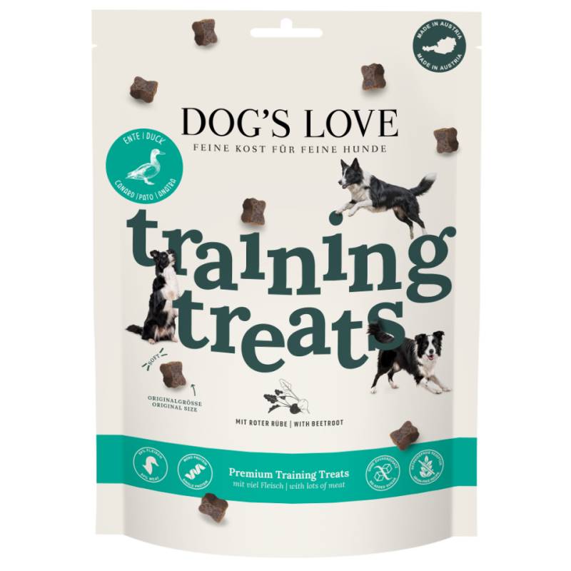 DOG'S LOVE Hunde Leckerlis Training Treats Ente 150g, getreidefrei | Trainings-Leckerli & Belohnung für Hunde DOG'S LOVE Hunde Leckerlis Training Treats Ente 150g, getreidefrei | Trainings-Leckerli & Belohnung für Hunde von Dog's Love