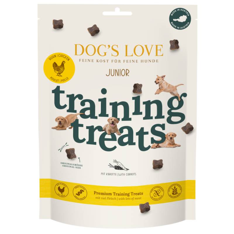 DOG'S LOVE Hunde Leckerlis Training Treats Puppy Huhn 150g - 3er Vorteilspack, getreidefrei | Trainings-Leckerli & Belohnung für Hunde von Dog's Love