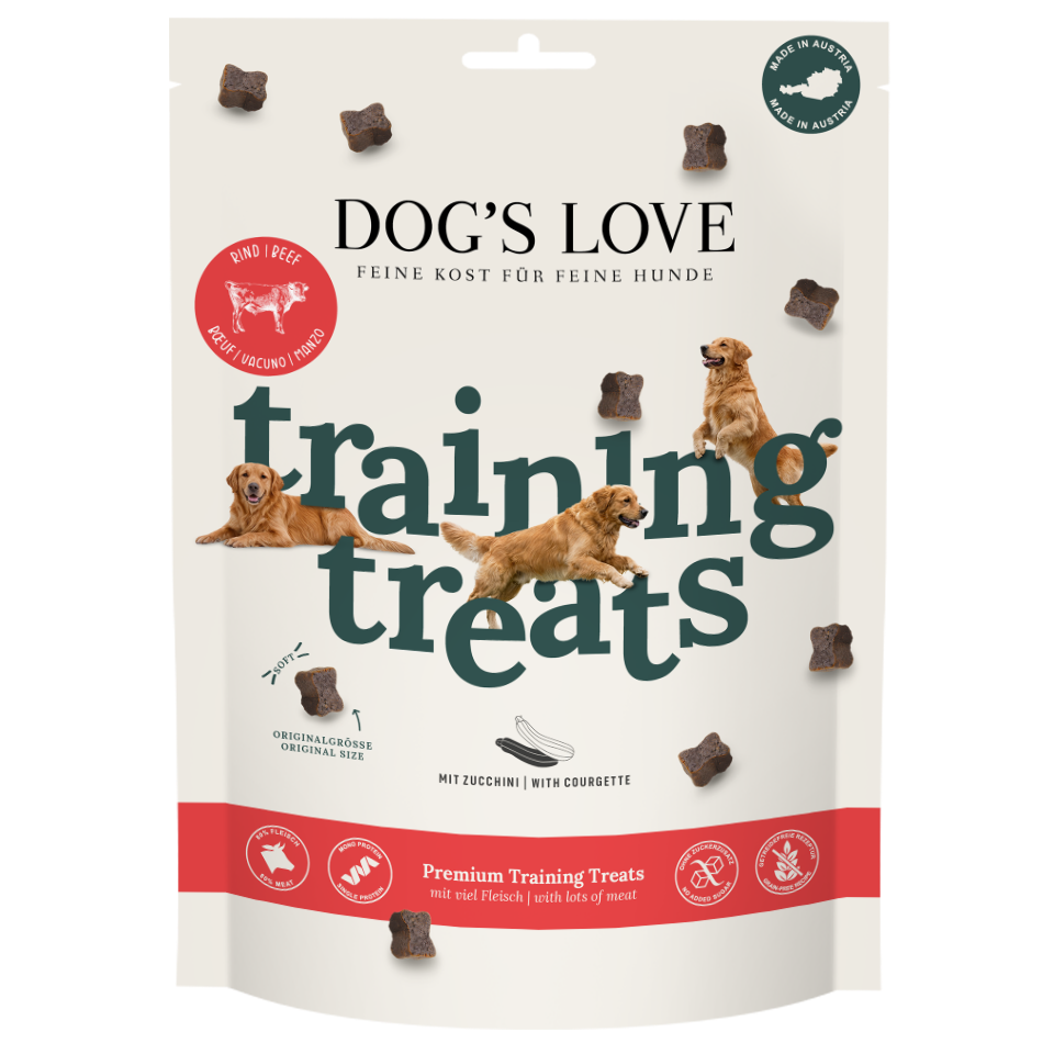DOG'S LOVE Hunde Leckerlis Training Treats Rind 150g - 6er Vorteilspack , getreidefrei | Trainings-Leckerli & Belohnung für Hunde DOG'S LOVE Hunde Leckerlis Training Treats Rind 150g - 6er Vorteilspack , getreidefrei | Trainings-Leckerli & Belohnung für Hunde von Dog's Love