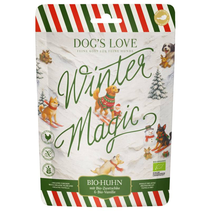 DOG'S LOVE Hunde Leckerlis Winter Chips Bio-Huhn 6x150g Multipack | Limited Edition DOG'S LOVE Hunde Leckerlis Winter Chips Bio-Huhn 6x150g Multipack | Limited Edition von Dog's Love