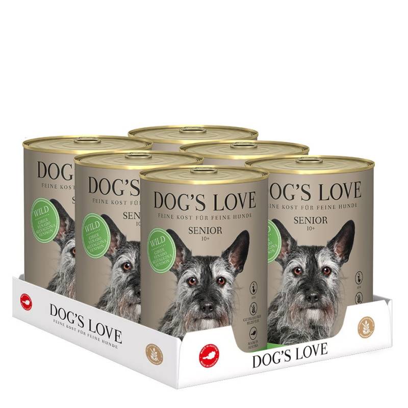 DOG'S LOVE Hunde Nassfutter Monoprotein Multipack 6x400g aus Wild | Hundefutter für Senioren DOG'S LOVE Hunde Nassfutter Monoprotein Multipack 6x400g aus Wild | Hundefutter für Senioren von Dog's Love