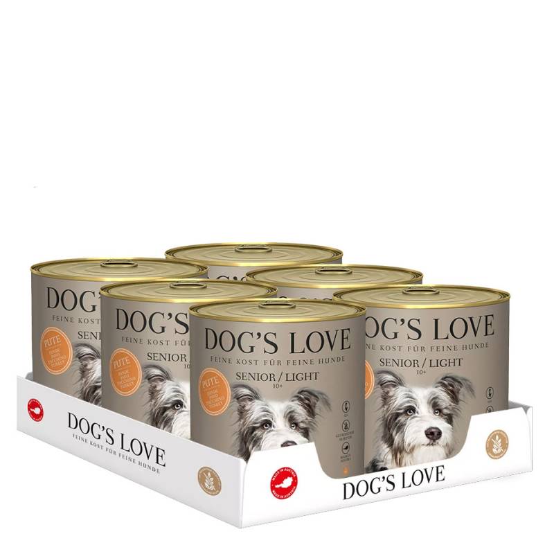 DOG'S LOVE Hunde Nassfutter Monoprotein Multipack 6x800g aus Pute | Hundefutter für Senioren DOG'S LOVE Hunde Nassfutter Monoprotein Multipack 6x800g aus Pute | Hundefutter für Senioren von Dog's Love