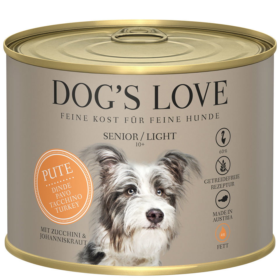 DOG'S LOVE Hunde Nassfutter Monoprotein aus Pute 200g | Hundefutter für Senioren DOG'S LOVE Hunde Nassfutter Monoprotein aus Pute 200g | Hundefutter für Senioren von Dog's Love