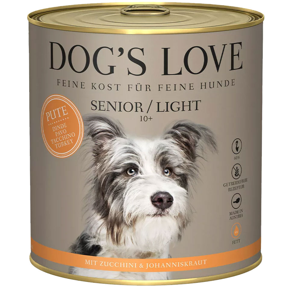 DOG'S LOVE Hunde Nassfutter Monoprotein aus Pute 800g | Hundefutter für Senioren DOG'S LOVE Hunde Nassfutter Monoprotein aus Pute 800g | Hundefutter für Senioren von Dog's Love