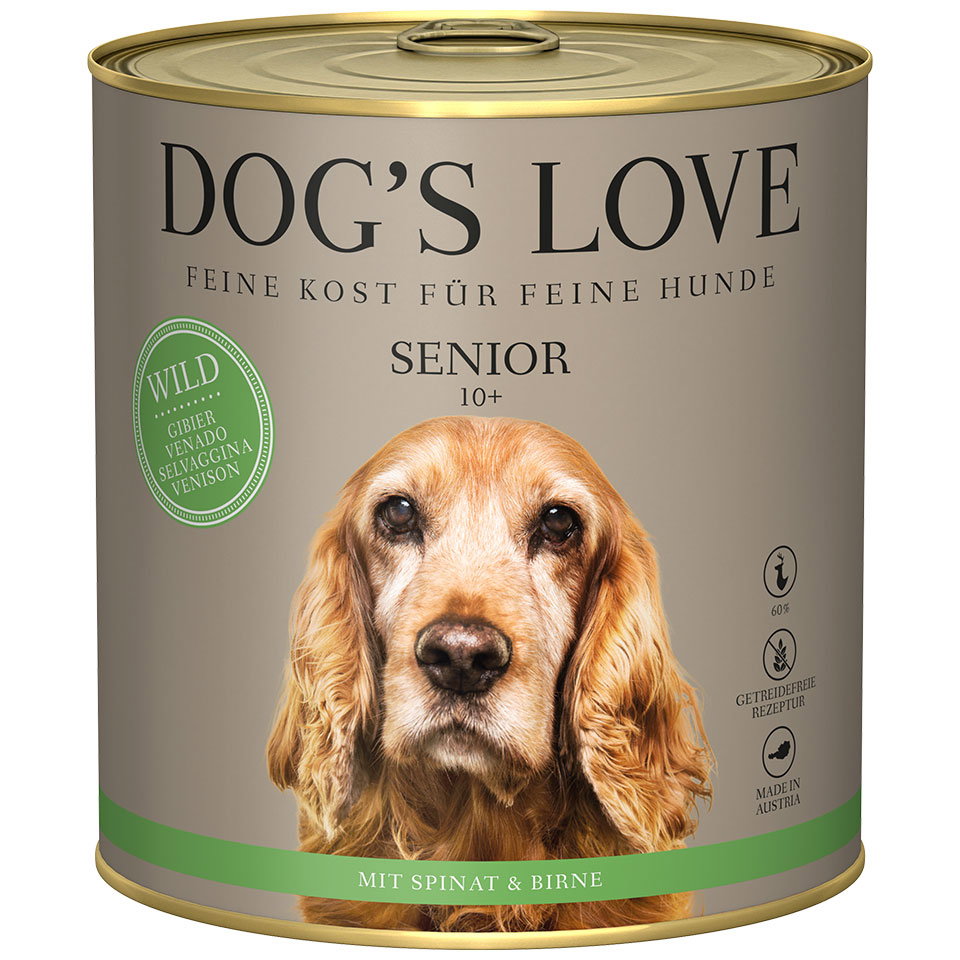 DOG'S LOVE Hunde Nassfutter Monoprotein aus Wild 800g | Hundefutter für Senioren DOG'S LOVE Hunde Nassfutter Monoprotein aus Wild 800g | Hundefutter für Senioren von Dog's Love