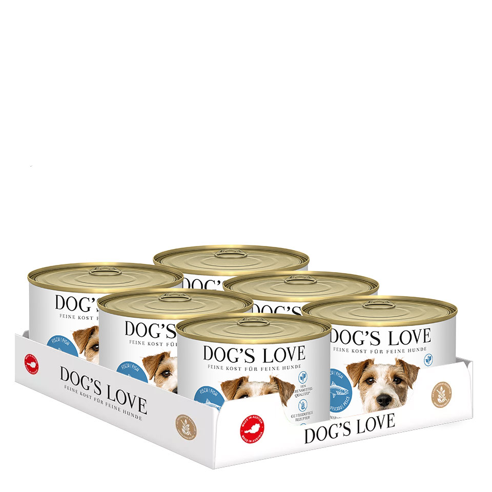 DOG'S LOVE Hunde Nassfutter Multipack 6x200g aus Fisch | Hundefutter für Adult DOG'S LOVE Hunde Nassfutter Multipack 6x200g aus Fisch | Hundefutter für Adult von Dog's Love