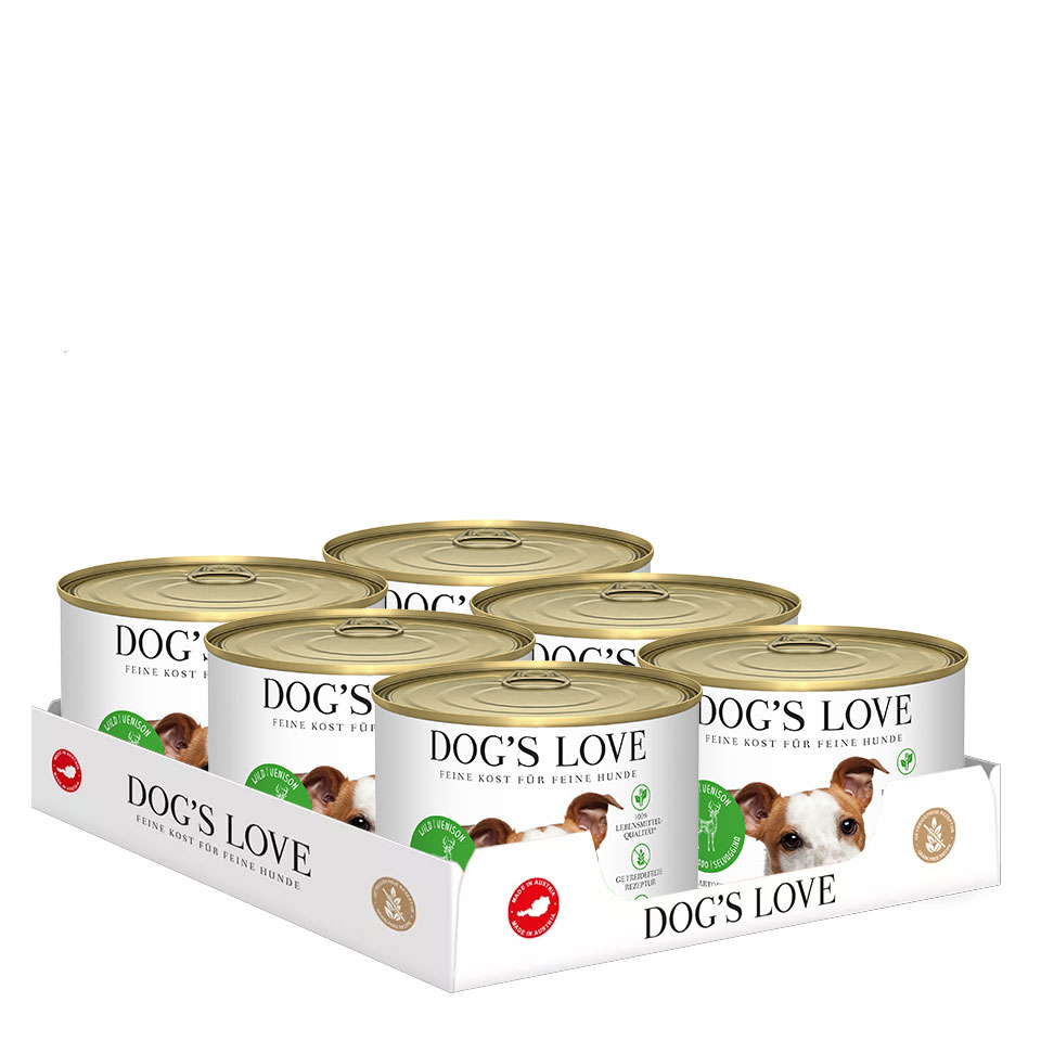 DOG'S LOVE Hunde Nassfutter Multipack 6x200g aus Wild | Hundefutter für Adult DOG'S LOVE Hunde Nassfutter Multipack 6x200g aus Wild | Hundefutter für Adult von Dog's Love