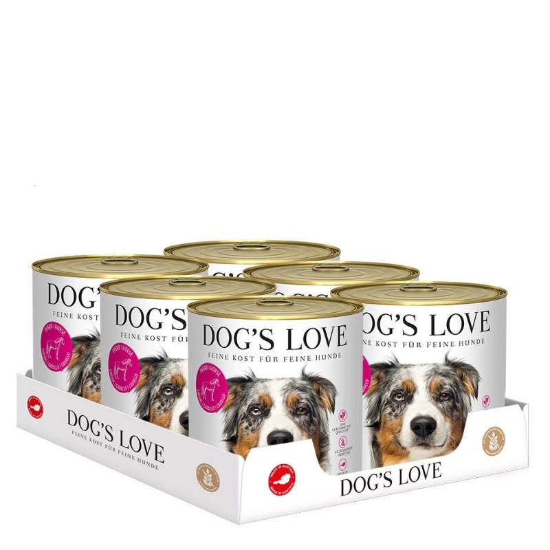 DOG'S LOVE Hunde Nassfutter Multipack 6x800g aus Pferd | Hundefutter für Adult von Dog's Love