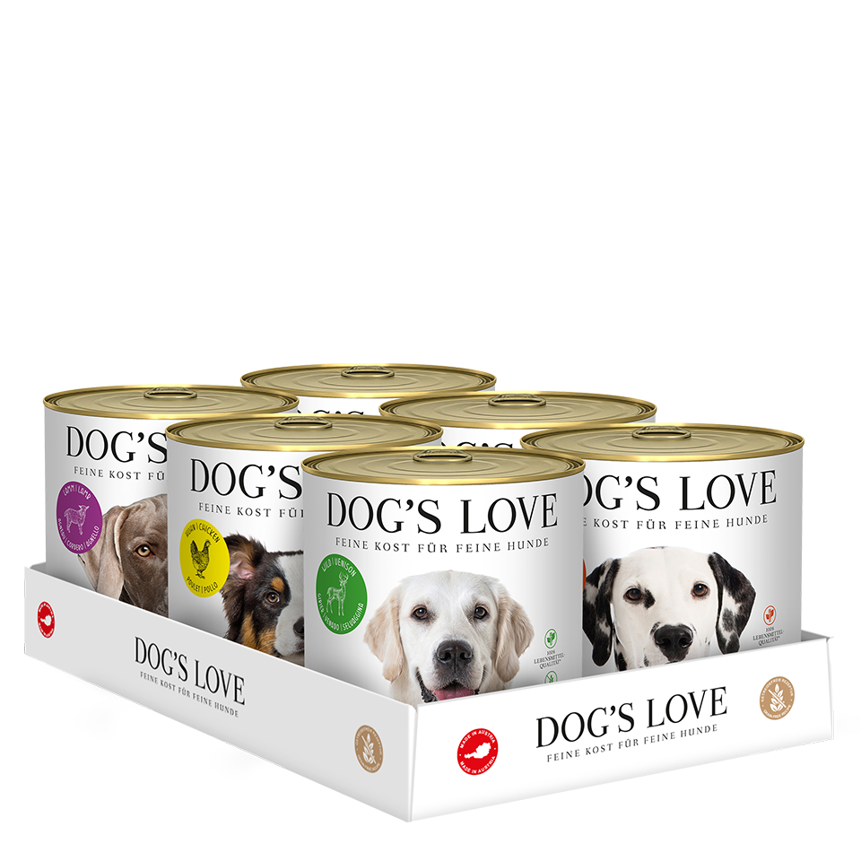 DOG'S LOVE Hunde Nassfutter Multipack 6x800g verschiedene Sorten | Hundefutter von Dog's Love