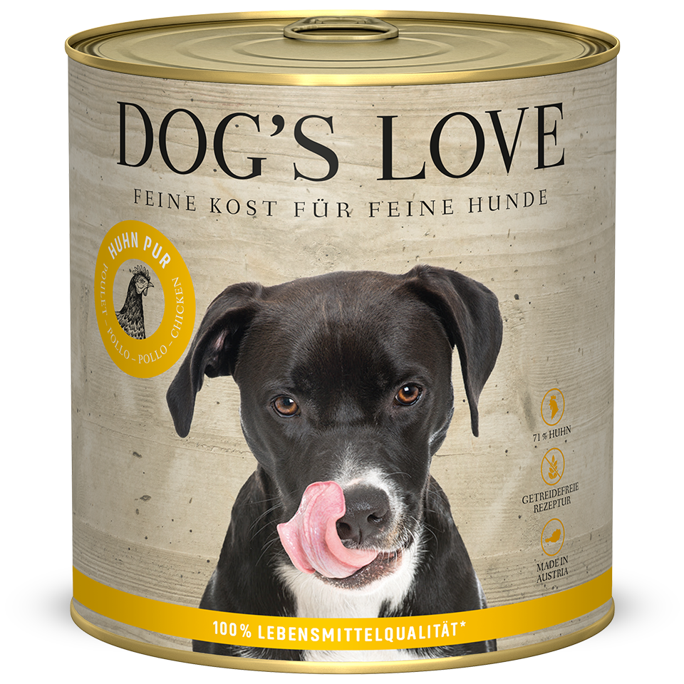 DOG'S LOVE Hunde Nassfutter Pur Multipack 6x800g aus Huhn | Hundefutter für Adult DOG'S LOVE Hunde Nassfutter Pur Multipack 6x800g aus Huhn | Hundefutter für Adult von Dog's Love