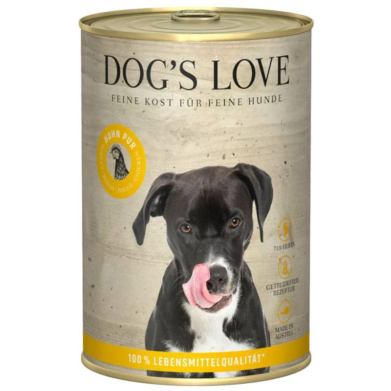 DOG'S LOVE Hunde Nassfutter Pur aus Huhn 400g | Hundefutter für Adult DOG'S LOVE Hunde Nassfutter Pur aus Huhn 400g | Hundefutter für Adult von Dog's Love