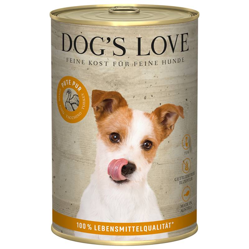 DOG'S LOVE Hunde Nassfutter Pur aus Pute / Truthahn 400g | Hundefutter für Adult DOG'S LOVE Hunde Nassfutter Pur aus Pute / Truthahn 400g | Hundefutter für Adult von Dog's Love