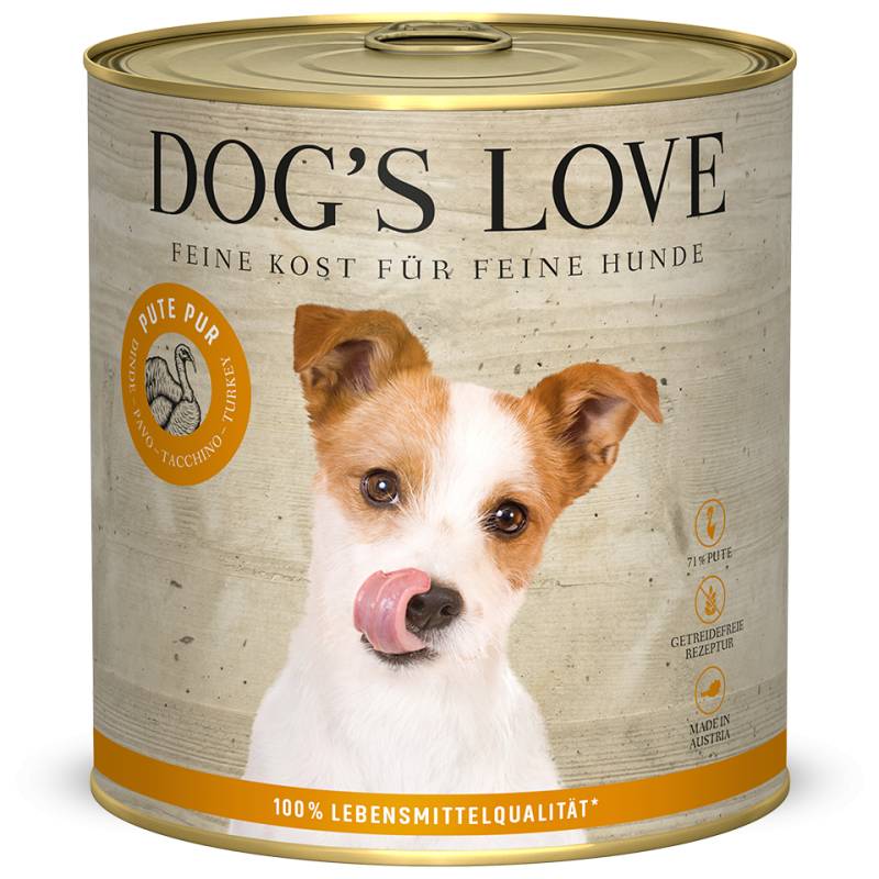 DOG'S LOVE Hunde Nassfutter Pur aus Pute / Truthahn 800g | Hundefutter für Adult DOG'S LOVE Hunde Nassfutter Pur aus Pute / Truthahn 800g | Hundefutter für Adult von Dog's Love