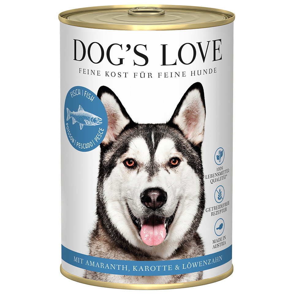 DOG'S LOVE Hunde Nassfutter aus Fisch 400g | Hundefutter für Adult DOG'S LOVE Hunde Nassfutter aus Fisch 400g | Hundefutter für Adult von Dog's Love