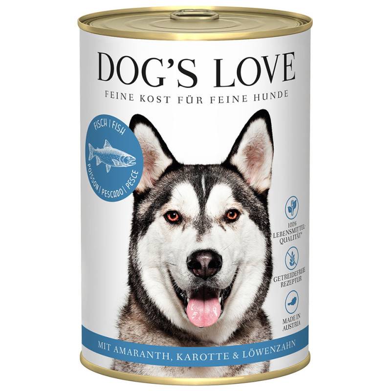 DOG'S LOVE Hunde Nassfutter aus Fisch 400g  | Hundefutter für Adult von Dog's Love