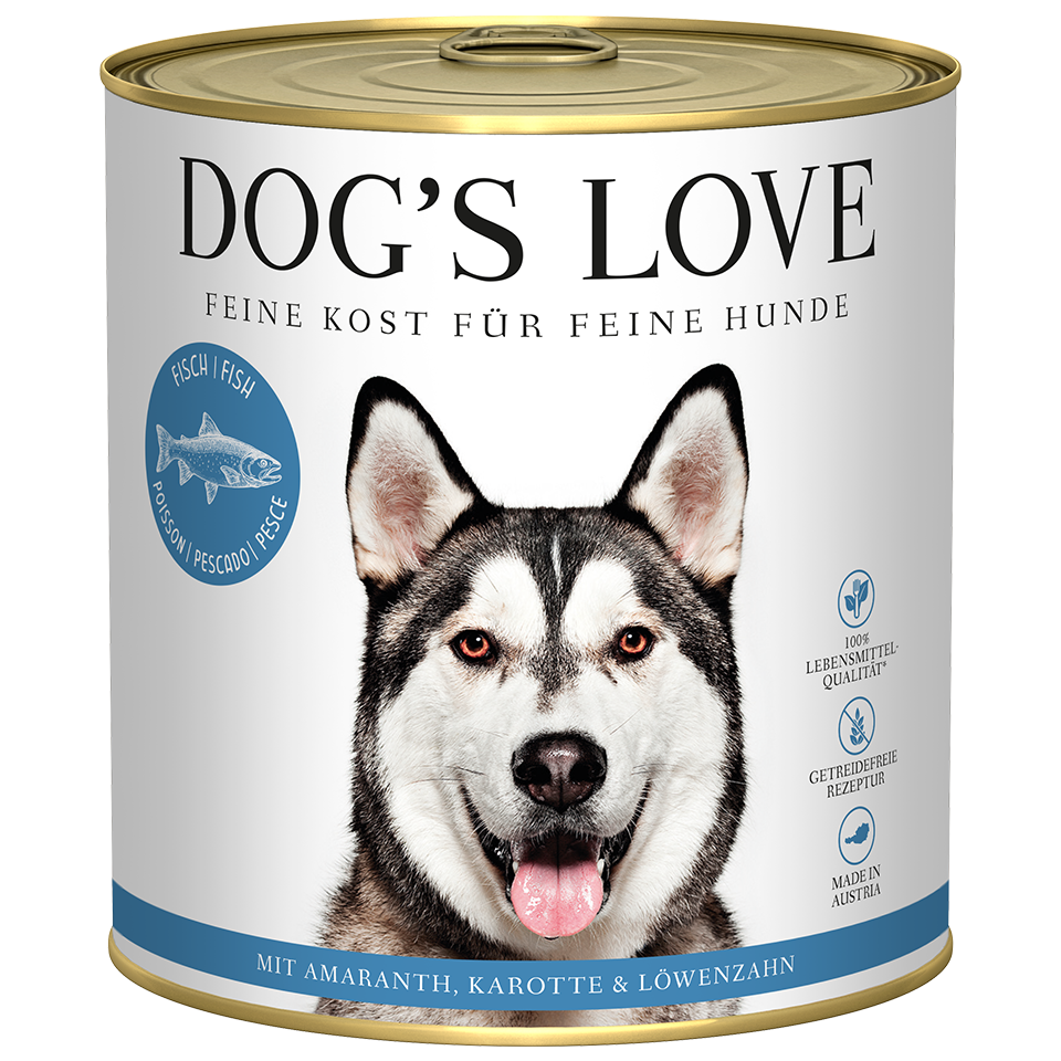 DOG'S LOVE Hunde Nassfutter aus Fisch 800g | Hundefutter für Adult DOG'S LOVE Hunde Nassfutter aus Fisch 800g | Hundefutter für Adult von Dog's Love