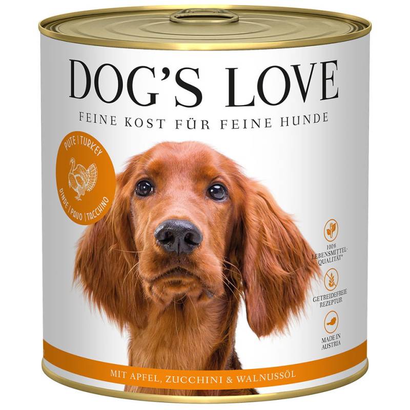 DOG'S LOVE Hunde Nassfutter aus Pute / Truthahn 800g | Hundefutter für Adult DOG'S LOVE Hunde Nassfutter aus Pute / Truthahn 800g | Hundefutter für Adult von Dog's Love