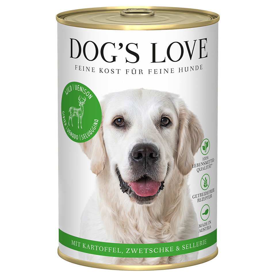 DOG'S LOVE Hunde Nassfutter aus Wild 400g | Hundefutter für Adult DOG'S LOVE Hunde Nassfutter aus Wild 400g | Hundefutter für Adult von Dog's Love