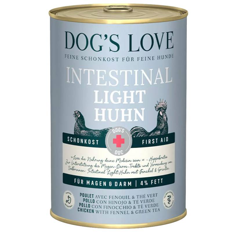 DOG'S LOVE Hunde Schonkost aus Huhn 400g | für Magen & Darm | Intestinal Light Hundefutter für Adult/Senior DOG'S LOVE Hunde Schonkost aus Huhn 400g | für Magen & Darm | Intestinal Light Hundefutter für Adult/Senior von Dog's Love