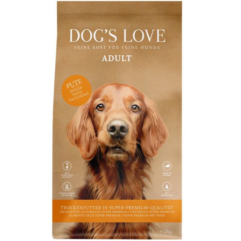 DOG'S LOVE Hunde Trockenfutter Multipack 4x2kg aus Pute | Hundefutter für Adult von Dog's Love