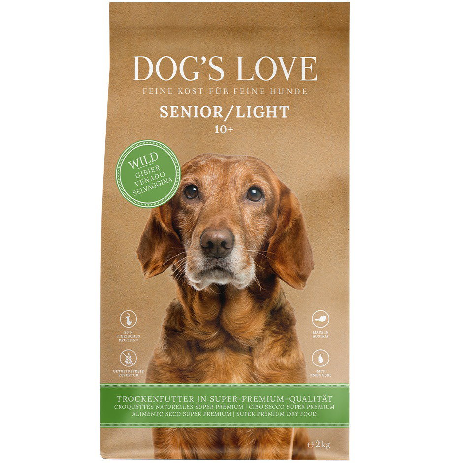 DOG'S LOVE Hunde Trockenfutter Multipack 4x2kg aus Wild | Hundefutter für Senioren von Dog's Love
