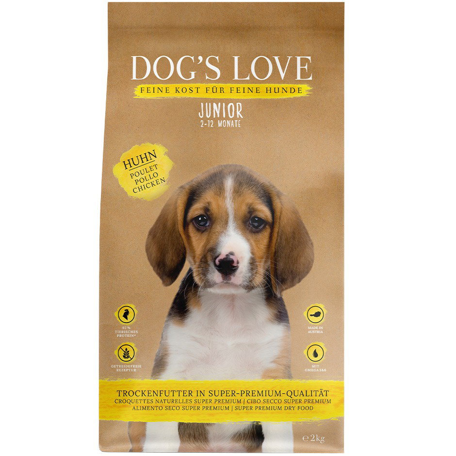 DOG'S LOVE Hunde Trockenfutter aus Huhn 2kg für Welpen | Hoher Fleischanteil, Mono-Protein, getreidefrei DOG'S LOVE Hunde Trockenfutter aus Huhn 2kg für Welpen | Hoher Fleischanteil, Mono-Protein, getreidefrei von Dog's Love