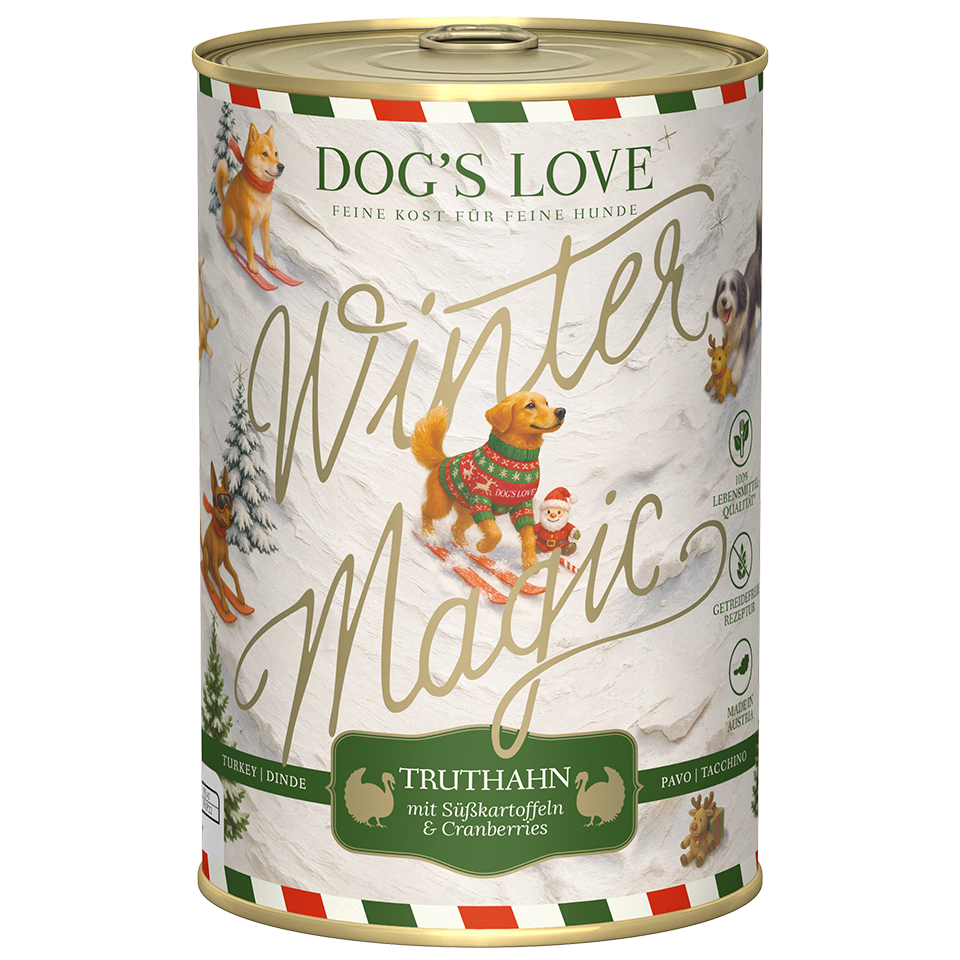 DOG'S LOVE Hunde Winter Nassfutter Truthahn 400g | Limited Edition DOG'S LOVE Hunde Winter Nassfutter Truthahn 400g | Limited Edition von Dog's Love