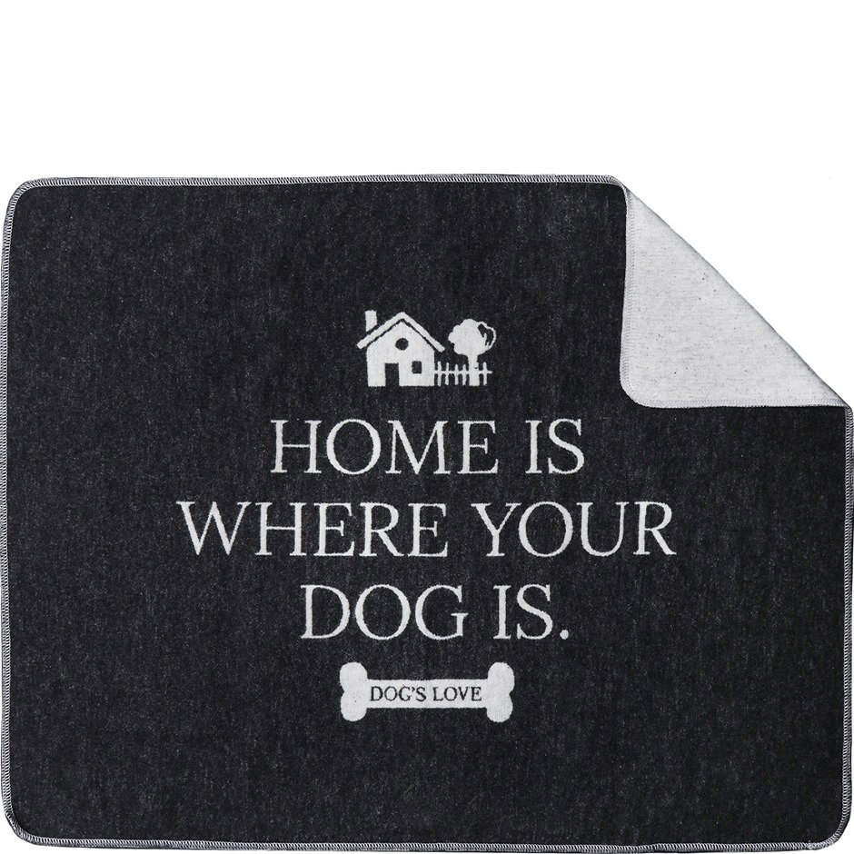 DOG'S LOVE Hundedecke Klein 90 x 70cm | Home is where your Dog is von Dog's Love